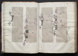 كتاب قداس جوتا: Fol. 32V ، نص ، ج. 1375. بواسطة سيد بوكيه
