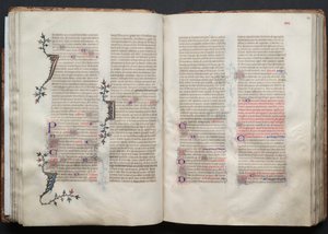 كتاب القداس جوتا: Fol. 42 ظ ، نص ، ج. 1375. بواسطة سيد بوكيه