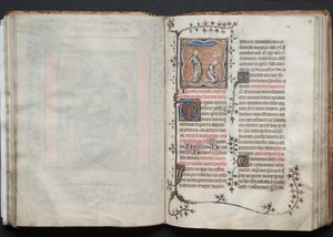 كتاب القداس جوتا: Fol. 65 و الكنيسة والمجمع ، ج. 1375.