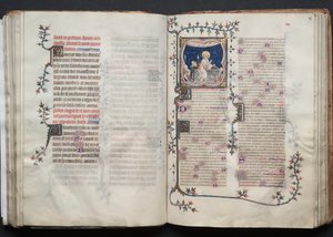 كتاب القداس جوتا: Fol. 68V ، نص ، ج. 1375. بواسطة سيد بوكيه