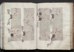 كتاب قداس جوتا: Fol. 72 و ، نص ، ج. 1375. بواسطة سيد بوكيه