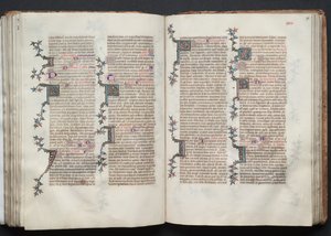 كتاب قداس جوتا: Fol. 89v ، نص ، ج. 1375. بواسطة سيد بوكيه