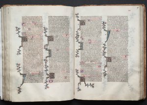 كتاب القداس جوتا: Fol. 90V ، نص ، ج. 1375. بواسطة سيد بوكيه