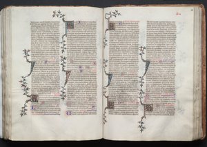 كتاب القداس جوتا: Fol. 99v ، نص ، ج. 1375.