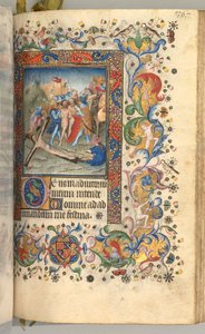 ساعات شارل النبيل ، ملك نافار 1361-1425: fol. 179 و ، المسيح مسمر على الصليب ، ج. 1