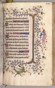 ساعات شارل النبيل ، ملك نافار 1361-1425: fol. 215 و ، نص ، ج. 1405. بواسطة ماجستير في الأحرف الأولى وشركاء بروكسل