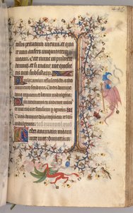 ساعات شارل النبيل ، ملك نافار 1361-1425: fol. 217 و ، نص ، ج. 1405. بواسطة ماجستير في الأحرف الأولى وشركاء بروكسل