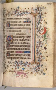 ساعات شارل النبيل ، ملك نافار 1361-1425: fol. 219 و ، نص ، ج. 1405. بواسطة ماجستير في الأحرف الأولى وشركاء بروكسل
