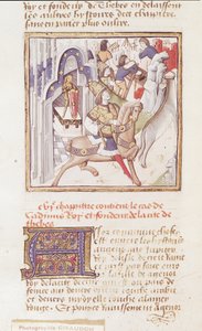 السيدة 622 fol.9v Cadmus ، مؤسس Thebes ، من "Des Hommes Illustres" ، c.1460 بواسطة سيد بطل السيدات