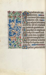 كتاب ساعات استخدام روان: fol. 107 فولت ، ج. 1470. بواسطة سيد لاتيني جنيف