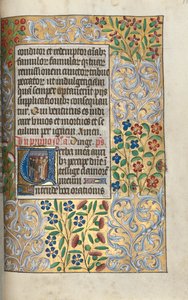 كتاب ساعات استخدام روان: fol. 110 و ، قداس للموتى في البداية ، ج. 1470. بواسطة سيد لاتيني جنيف