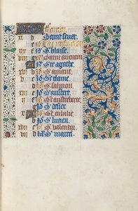 كتاب ساعات استخدام روان: fol. 2 و ، ج. 1470. بواسطة سيد لاتيني جنيف