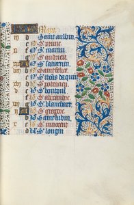 كتاب ساعات استخدام روان: fol. 3 و ، ج. 1470. بواسطة سيد لاتيني جنيف