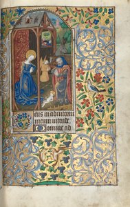 كتاب ساعات استخدام روان: fol. 56 و ، العشق مع الرعاة ، ج. 1470.