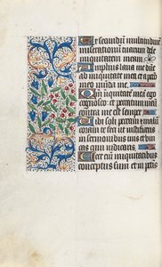 كتاب ساعات استخدام روان: fol. 85 فولت ، ج. 1470. بواسطة سيد لاتيني جنيف
