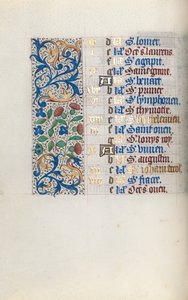 كتاب ساعات استخدام روان: fol. 8 فولت ، ج. 1470. بواسطة سيد لاتيني جنيف