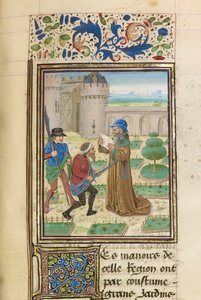 وفاة بارمينيون ، 1470-1475. بواسطة ماجستير في عزاء Jardin de vertueuse