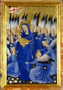 العذراء والطفل مع الملائكة (اللوحة الداخلية اليمنى من Wilton Diptych)