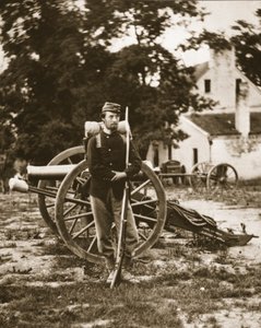 DWC Arnold ، وهو جندي خاص في جيش الاتحاد ، بالقرب من Harper&39;s Ferry ، فيرجينيا ، 1861 (التصوير الفوتوغرافي) بواسطة ماثيو ب برادي