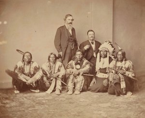 الجنرال جي إي سميث والهنود ، 1870. بواسطة ماثيو برادي