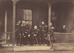 اللفتنانت جنرال سكوت ، القائد العام للجيش الأمريكي والأركان ، 6 سبتمبر 1861. بواسطة ماثيو برادي