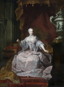 ماري تيريز داتريش (1717-1780) - صورة الإمبراطورة ماريا تيريزيا من النمسا (1717-1780) - بينتور دي ماتياس دي فيش (1702-1765) - 1750 - زيت على قماش - 274 × 204 - متحف جرونينج ، بروج بواسطة ماتياس دي فيش
