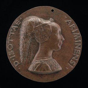 Isotta degli Atti، 14321433-1474، Mistress 1446، then زوجة بعد 1453 من Sigismondo Malatesta [obv