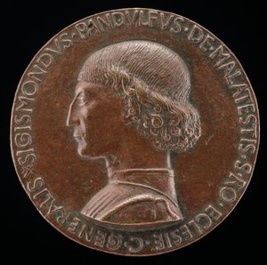 سيجيسموندو باندولفو مالاتيستا ، 1417-1468 ، رب ريميني وفانو [الوجه] ، 1446.