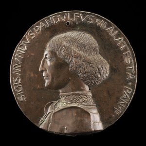 سيجيسموندو باندولفو مالاتيستا ، 1417-1468 ، رب ريميني وفانو [الوجه] ، 1446.