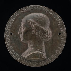 سيجيسموندو باندولفو مالاتيستا ، 1417-1468 ، رب ريميني وفانو [الوجه] ، 1446.