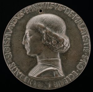 سيجيسموندو باندولفو مالاتيستا ، 1417-1468 ، رب ريميني وفانو [الوجه] ، 1446.