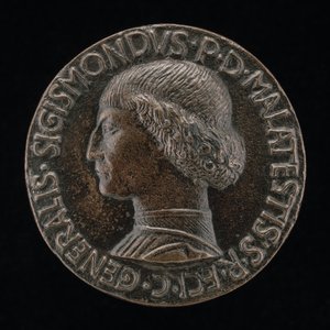 سيجيسموندو باندولفو مالاتيستا ، 1417-1468 ، رب ريميني وفانو [الوجه] ، 1446.