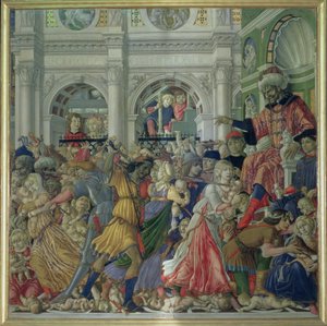 مذبحة الأبرياء ، 1482 (درجة الحرارة على اللوحة)