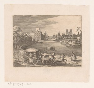 وجه في باريس باريس (العنوان على الكائن) سبع مناظر طبيعية ومناظر مدن فرنسية (عنوان السلسلة) بواسطة ماثيو مريان (أنا)