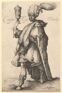 Caspar ، بعد سلسلة Three Magi لجاك بيلانج ، كاليفورنيا. 1615. بواسطة ماتيوس ميريان