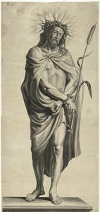 إيس هومو سلسلة Ecce Homo والمسيح المصلوب ومريم العذراء ويوحنا الإنجيلي (عنوان السلسلة) بواسطة أنتوني فان ديك (ربما)