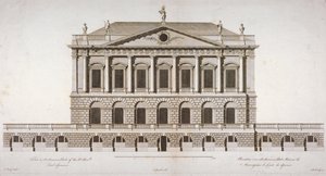 ارتفاع منزل باكنغهام ، سانت جيمس بارك ، وستمنستر ، لندن ، c1770 بواسطة ماثيو دارلي