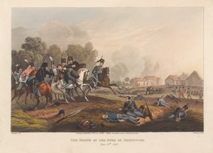 "وفاة دوق برونزويك ، 15 يونيو [كذا] 1815". (مطبعة) بواسطة ماثيو دوبورج