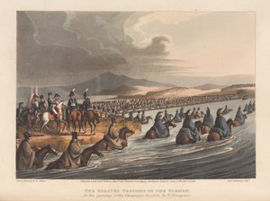معبر نهر نيمن عند افتتاح الحملة عام 1812 (نسخة مطبوعة) بواسطة ماثيو دوبورج