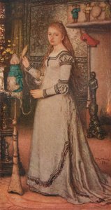 فتاة مع ديستاف ، c1873 بواسطة ماتيس ماريس