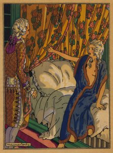 رسم توضيحي لـ Les Liaisons Dangereuses بواسطة Choderlos De Laclos (لون ليثو)