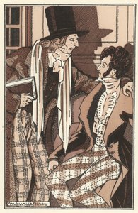 رسم توضيحي لـ Scenes de la Vie de Boheme بواسطة Henri Murger (litho) بواسطة موريس بيرتي