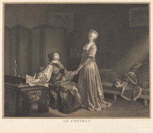 العقد بواسطة موريس بلوت بعد جان أونوريه Fragonard