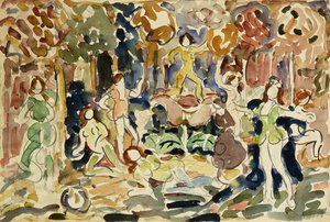 شخصيات راقصة ، c.1910-13 بواسطة موريس برازيل برندرغاست
