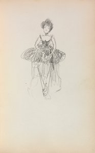 كراسة الرسم الإيطالية: راقصة الباليه صفحة 231 ، 1898-1899. بواسطة موريس برازيل برندرغاست