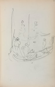 كراسة الرسم الإيطالية: جندول الصفحة 40 ، 1898-1899.