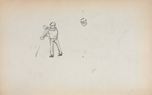 كراسة الرسم الإيطالية: Gondolier page 13، 1898-1899. بواسطة موريس برازيل برندرغاست