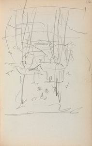 كراسة الرسم الإيطالية: صفحة المناظر الطبيعية 116 ، 1898-1899. بواسطة موريس برازيل برندرغاست