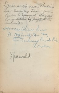 كراسة الرسم الإيطالية: ملاحظات صفحة 260 ، 1898-1899. بواسطة موريس برازيل برندرغاست