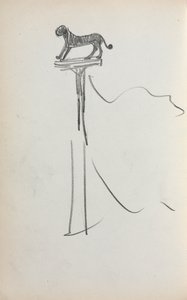 كراسة الرسم الإيطالية: سان ماركو ليون صفحة 39 ، 1898-1899. بواسطة موريس برازيل برندرغاست